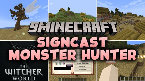 Signcast Monster Hunter Mod (1.21.1, 1.20.1) - Hunt Dangerous Beasts
