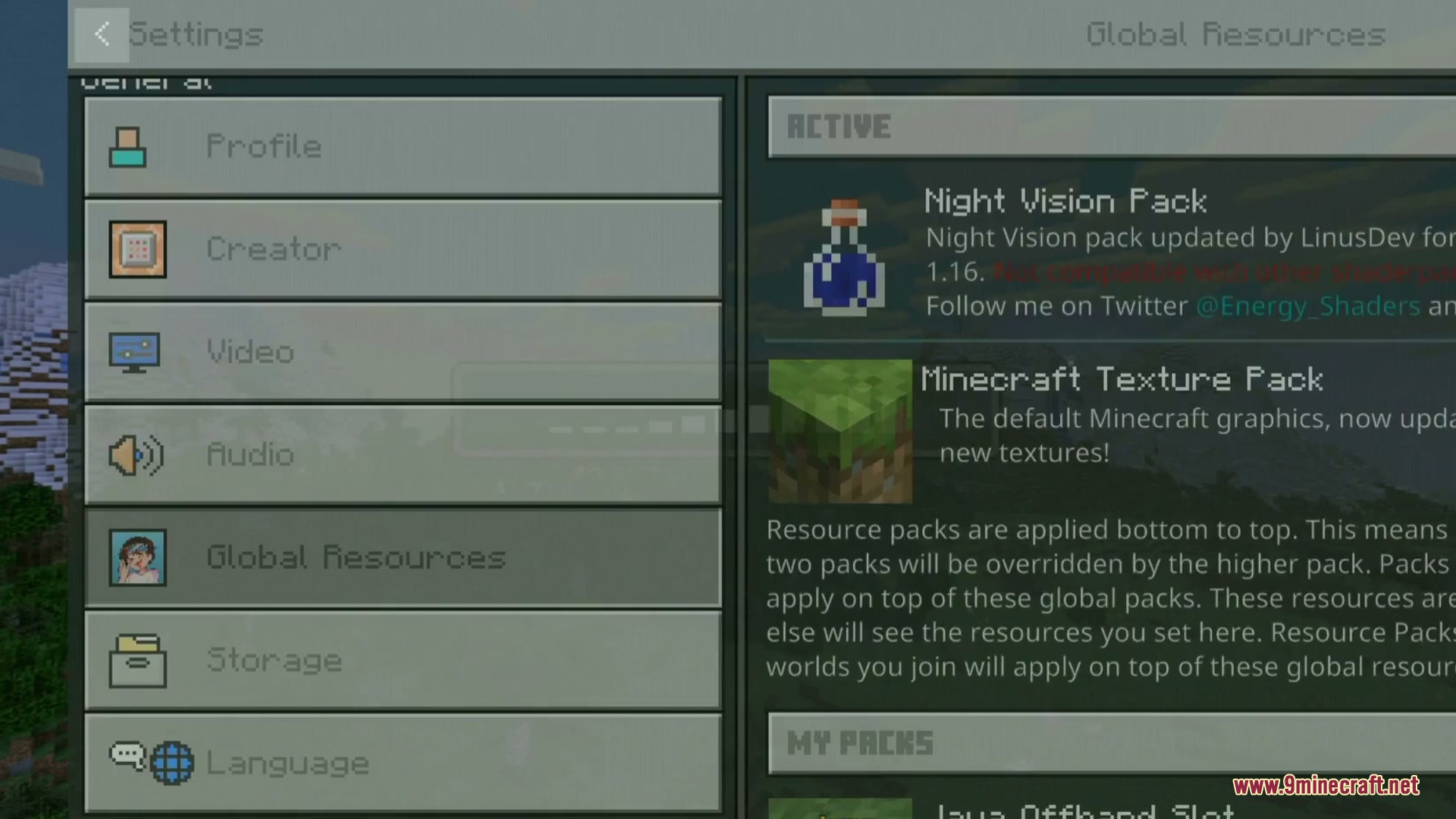 Simple Night Vision+ Addon Screenshot 2