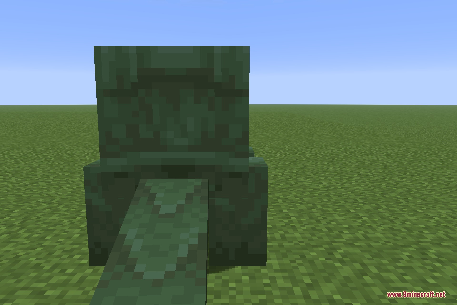 Species 9minecraft Mod Screenshot 6 A green Goober creature with a long tongue in Minecraft