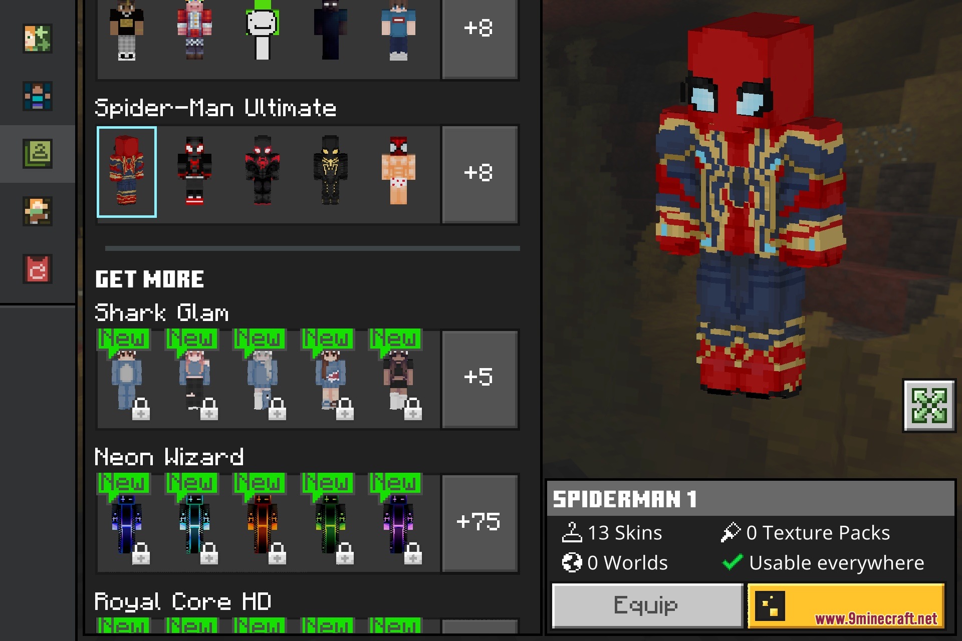 Spider-Man Ultimate Skin Pack Screenshot 2 Spider-Man Ultimate Skin Pack Screenshot 2