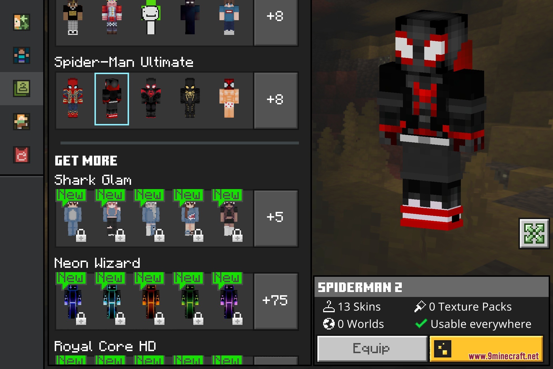 Spider-Man Ultimate Skin Pack Screenshot 3 Spider-Man Ultimate Skin Pack Screenshot 3