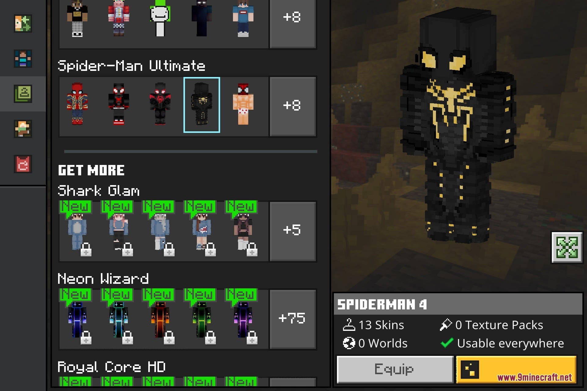 Spider-Man Ultimate Skin Pack Screenshot 5 Spider-Man Ultimate Skin Pack Screenshot 5
