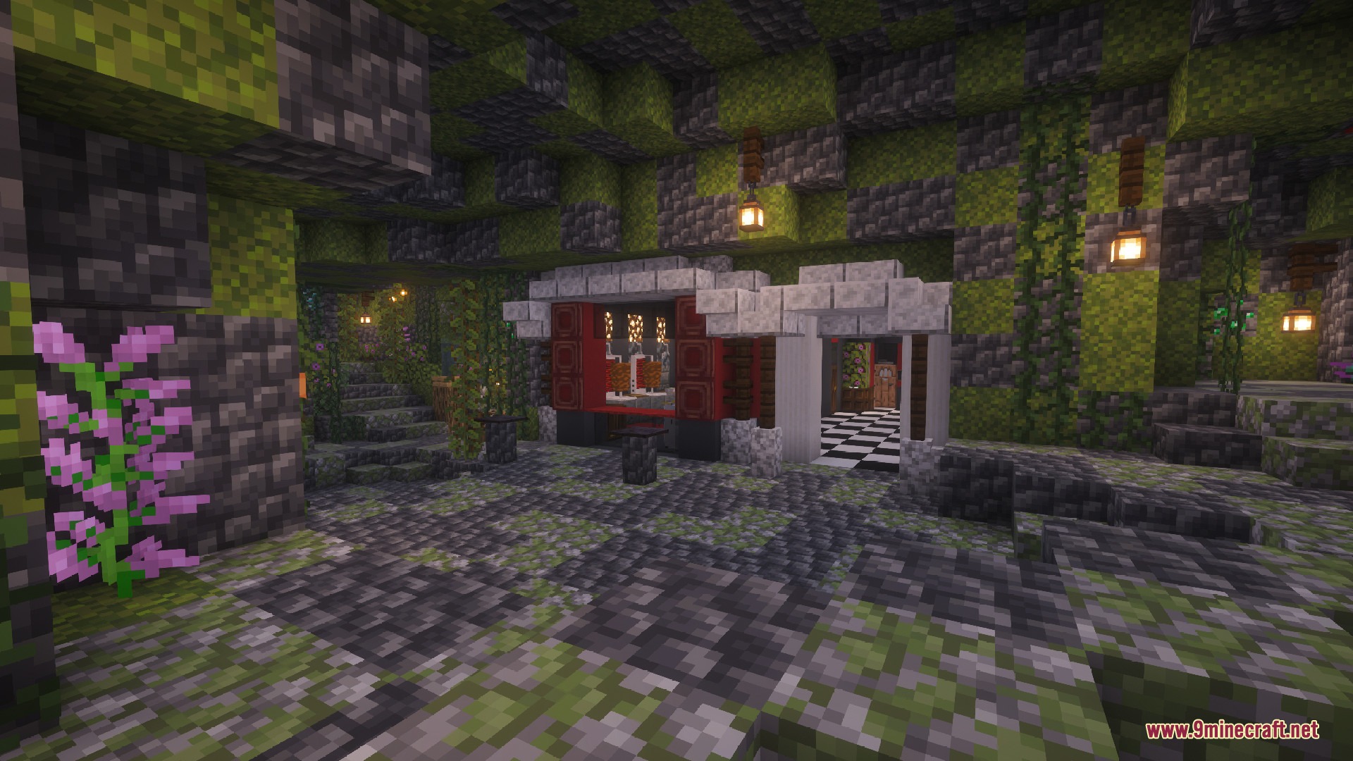 Spit Roasted Sizzles Mod Screenshot 2 A hidden street food stall built inside a mossy stone cave structure