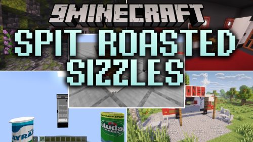 Spit Roasted Sizzles Mod (1.21.8, 1.20.1) - Cook Doner Kebabs and Run Your Own