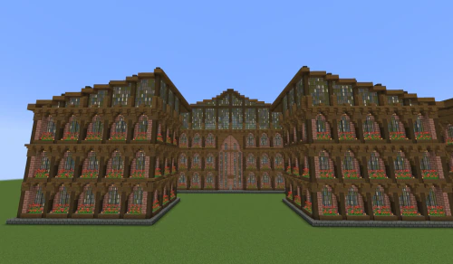 Steampunk Factory Design Empty Schematic (1.21.x) – Large Industrial Building for Create Mod