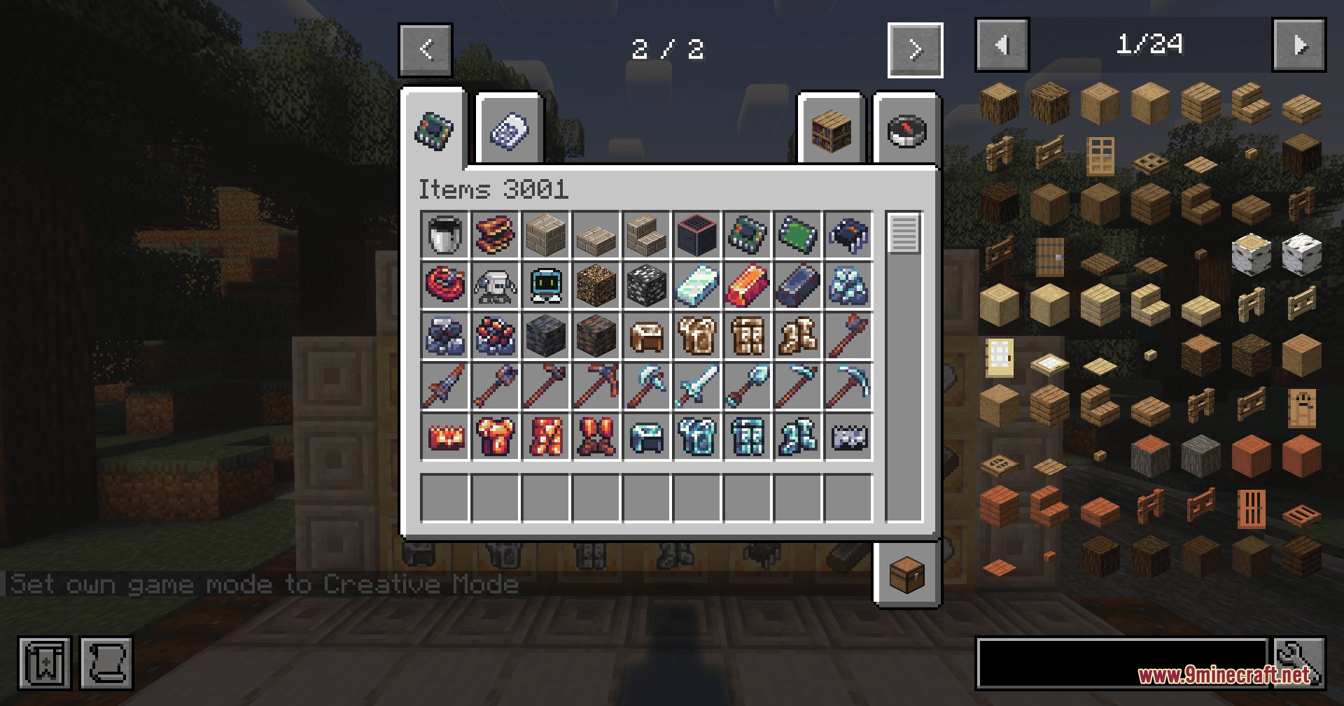 Steel Pulse Vanguard Mod Screenshot 1 Inventory screen showing mechanical components and armor from Steel Pulse Vanguard