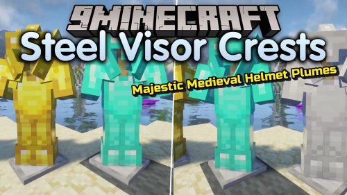 Steel Visor Crests Mod (26.1.2, 1.20.1) - Wear Medieval Knight Armor
