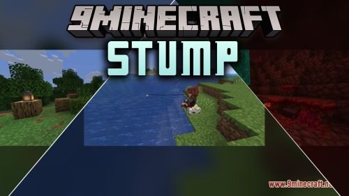 Stump Mod (26.2, 1.21.11) - Rest on Cozy Wooden Stumps to Catch Fish Much Faster
