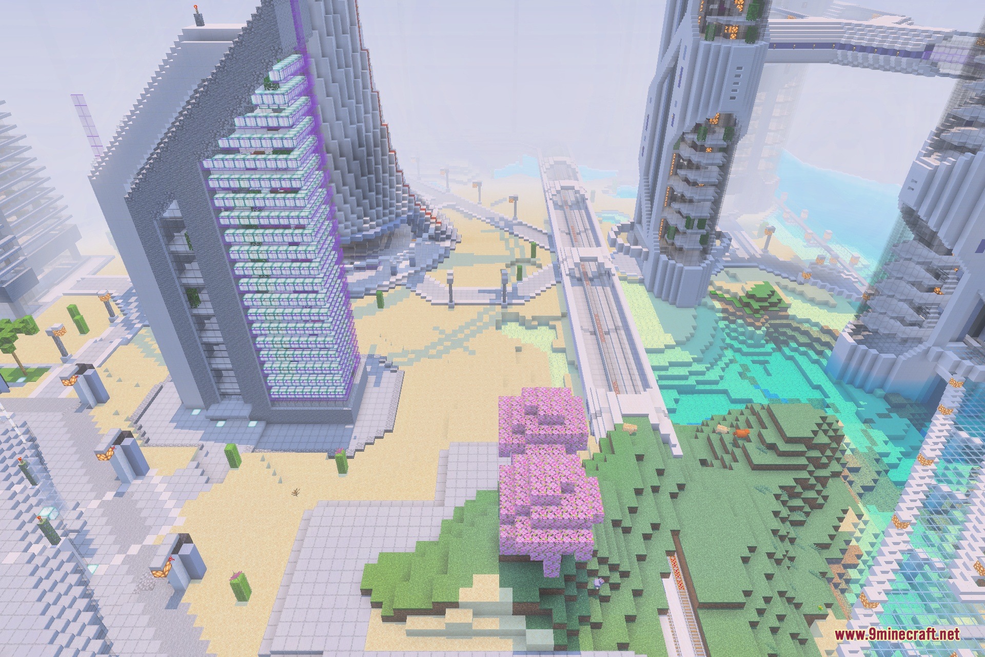 Tax' Future City Bedrock Port Map Screenshot 4