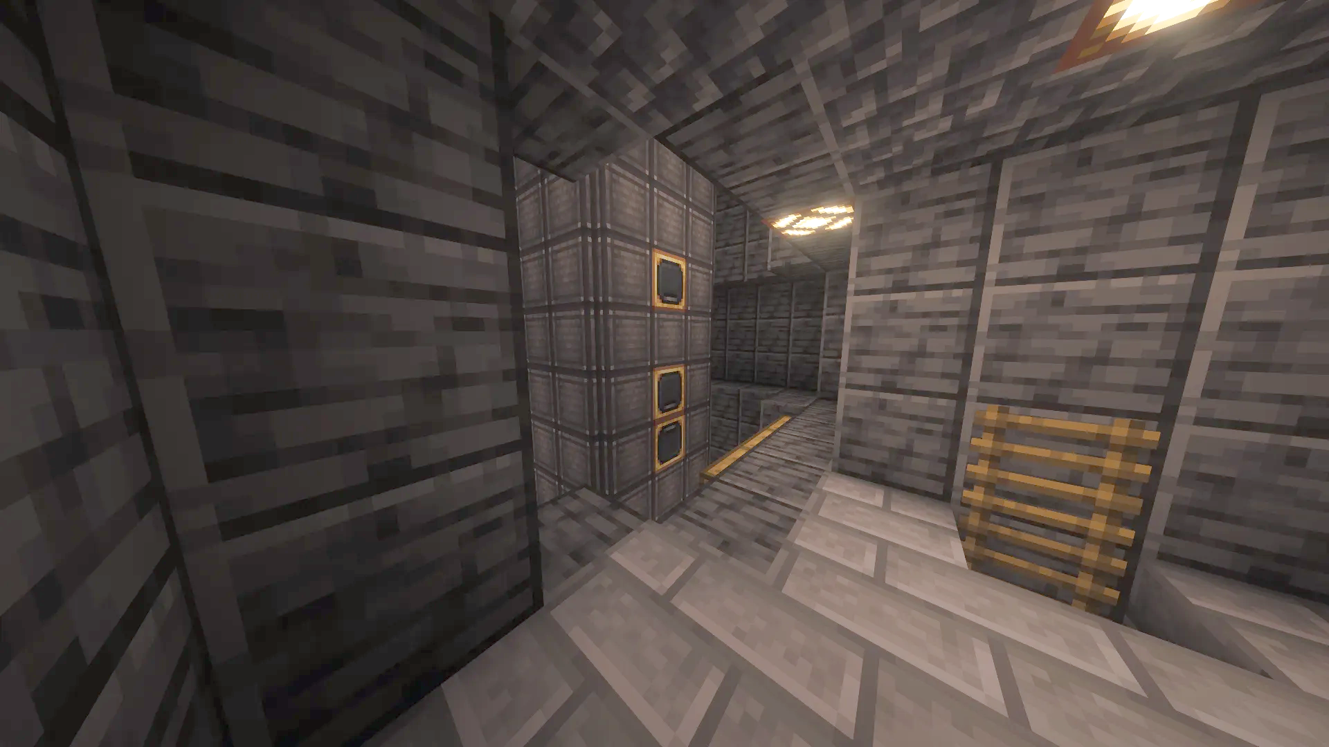 The Missile Schematic Screenshots 4 Dark industrial room with a ladder and large metal structures