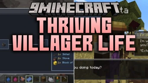 Thriving Villager Life Mod (1.21.1, 1.20.1) – Build Realistic Villager Towns