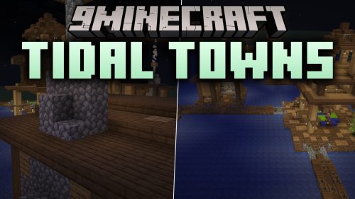 Tidal Towns 9minecraft Data Pack (26.2) - Trade and Farm on Floating Ocean Towns