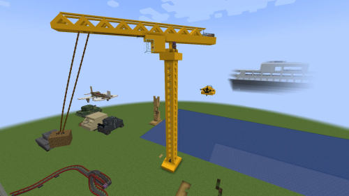 Tower Crane Schematic (1.21.x) - Massive Industrial Crane for Building Sites