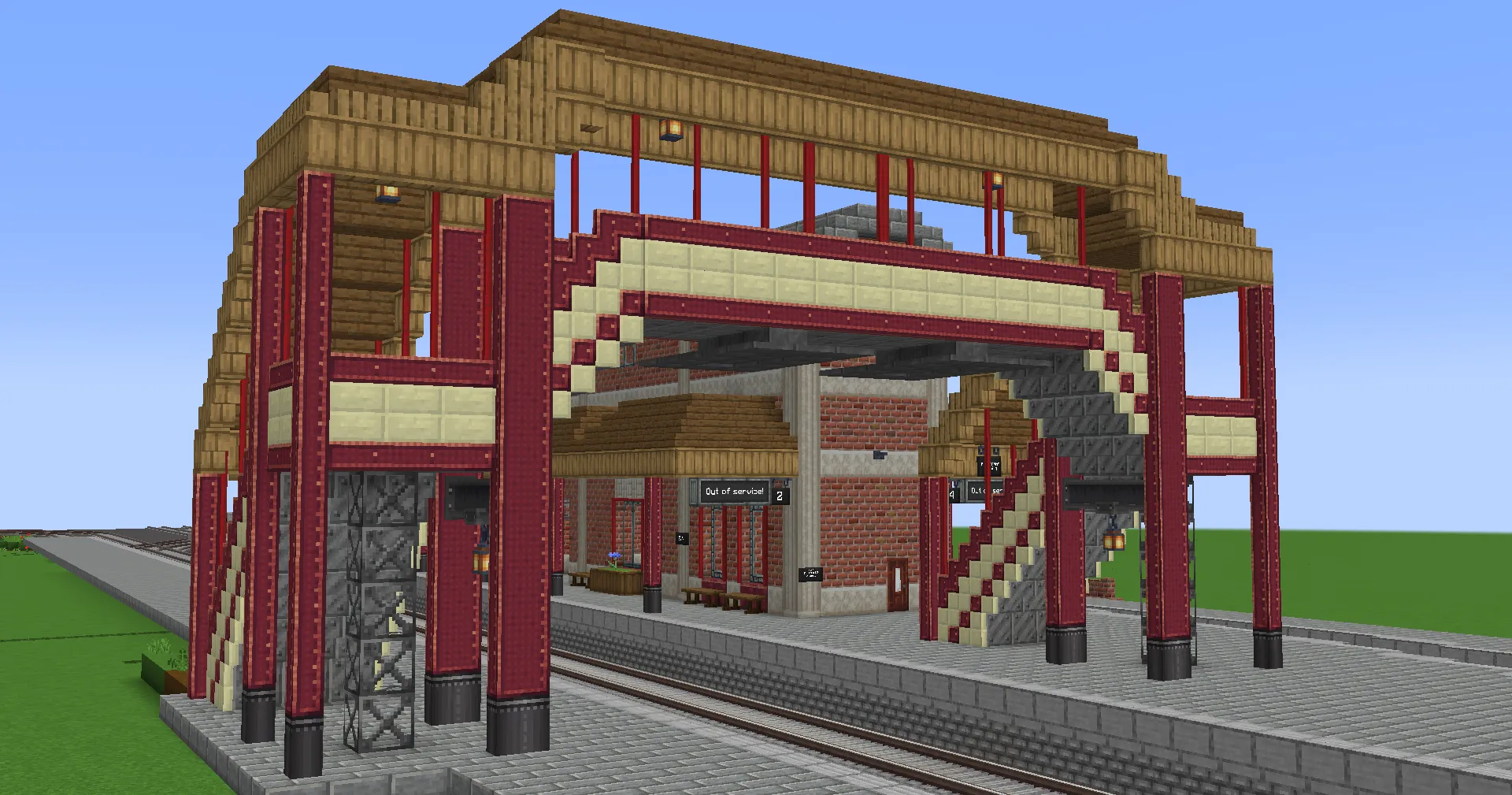 Train Station Footbridge Schematic Thumbnail