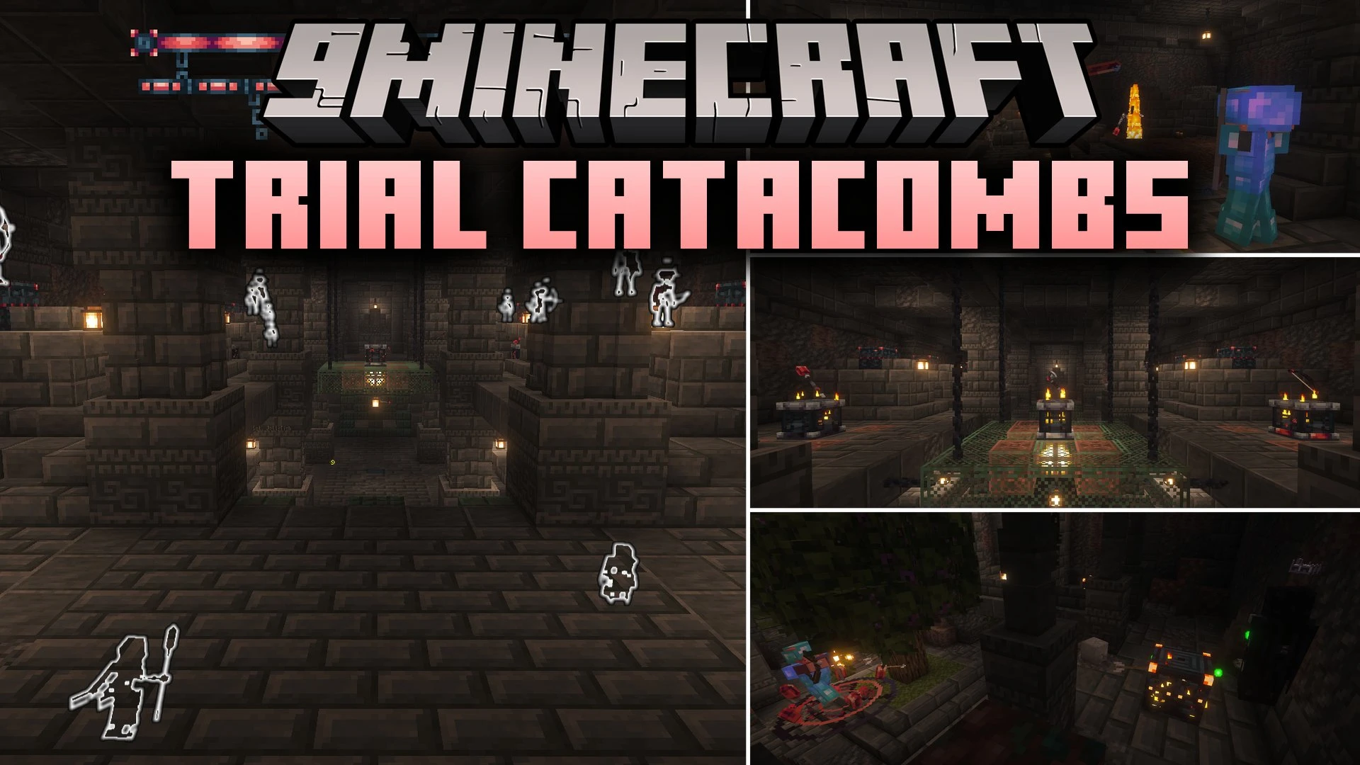 Trial Catacombs Mod (1.21.1) – Battle Deadly Undead Armies in Underground Tombs