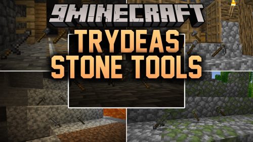 Trydeas Stone Tools Mod (1.21.1, 1.20.1) - Turn Every Stone Block
