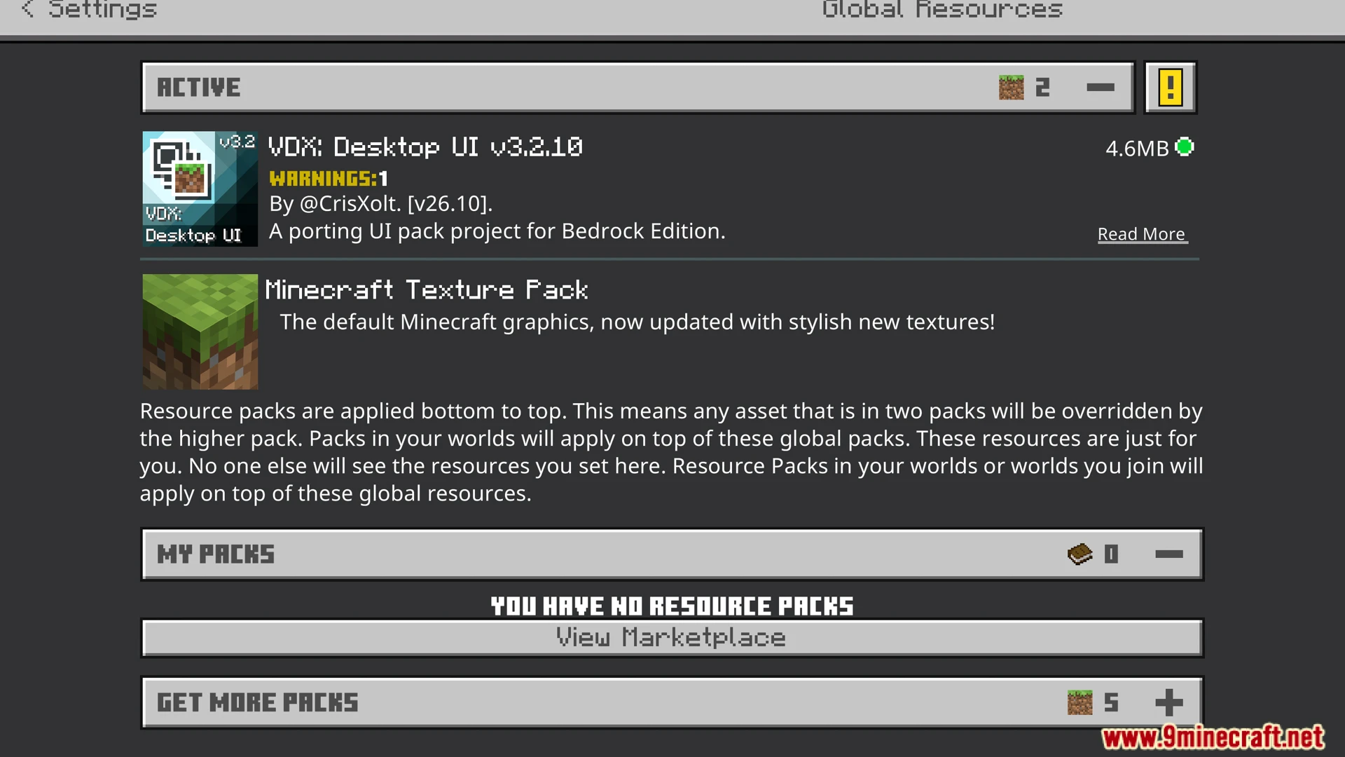 VDX Java Desktop UI Addon (26.x, 1.21) – Get Classic Java Desktop Menus and UI — screenshot 1