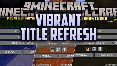 Vibrant Title Refresh Resource Pack (26.2, 1.20.1) - Official Update Logos