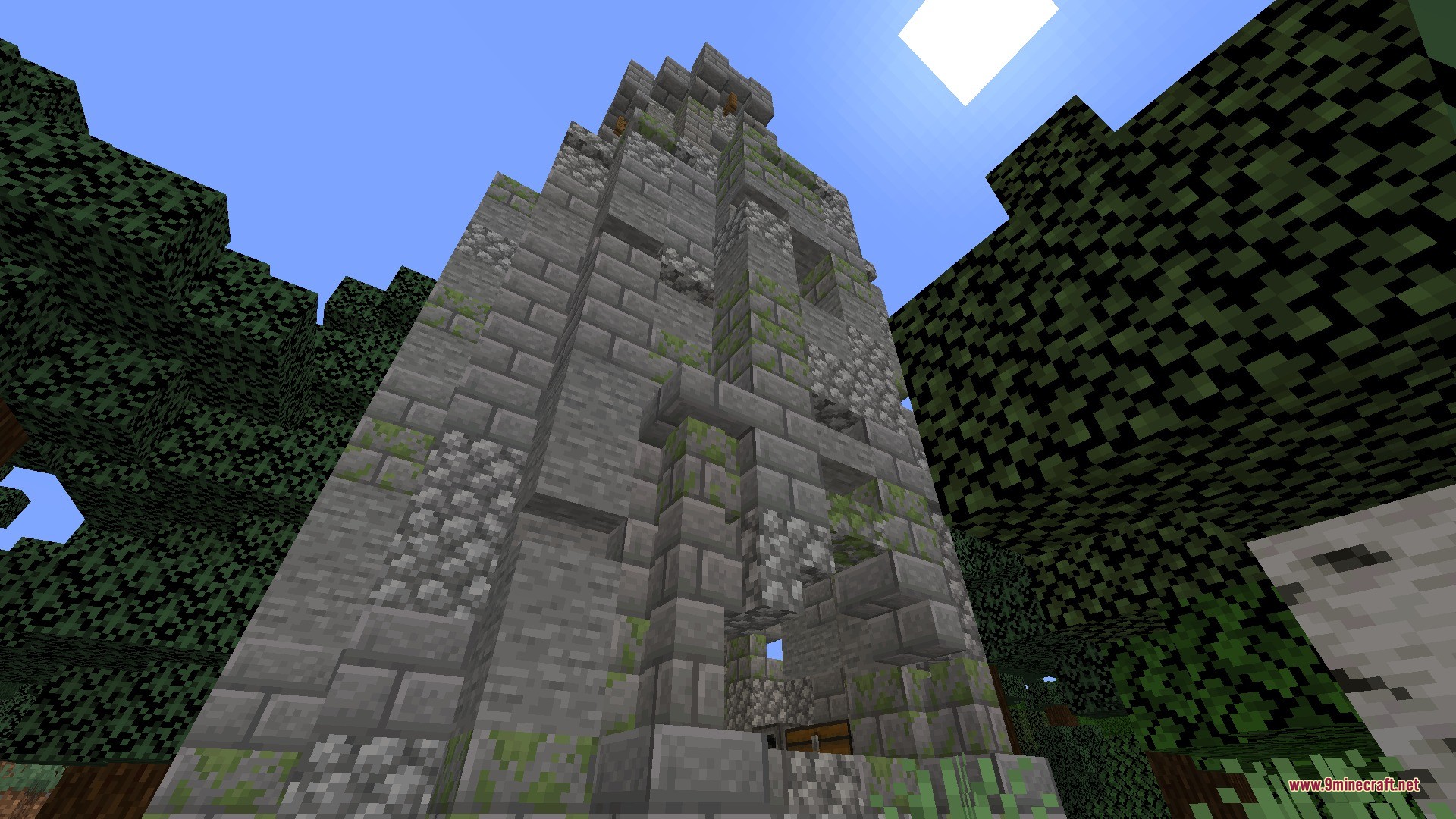 Vista Lore Bound Data Pack Screenshot 7 Ancient stone ruins from Vista Lore Bound Data Pack inside a dense forest