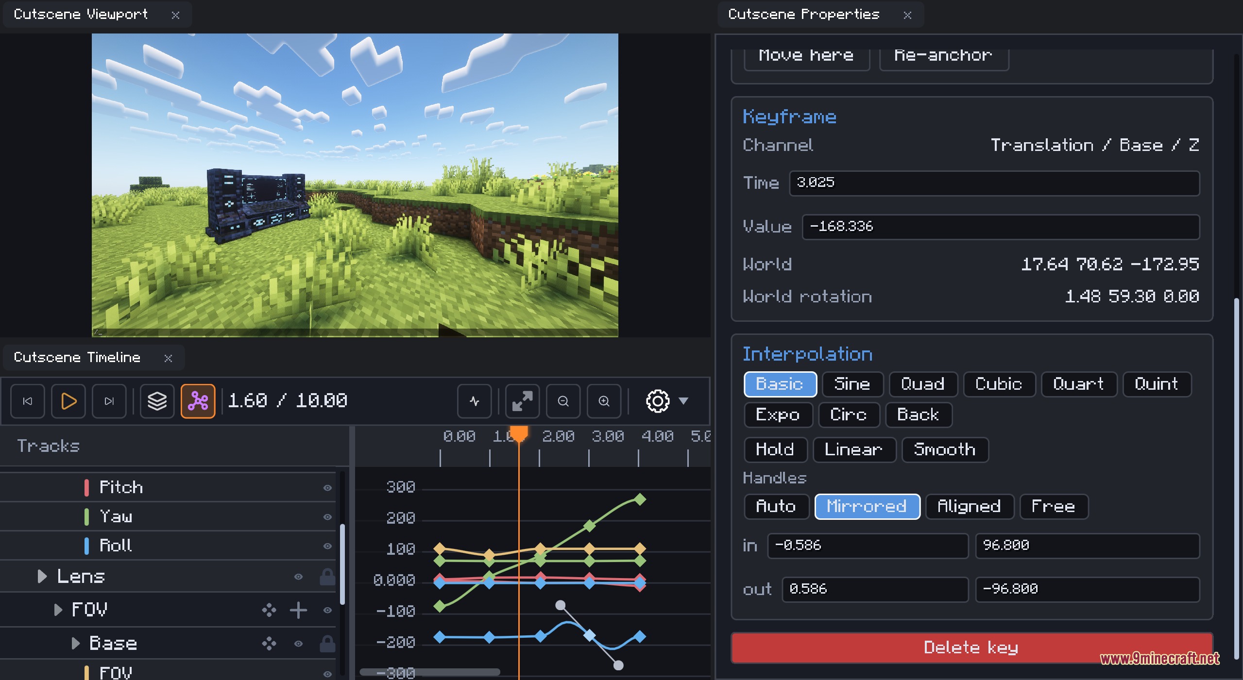 Vortex Scripting Core Mod Screenshot 5 Vortex Scripting Core Mod includes a powerful cutscene editor with camera path tools