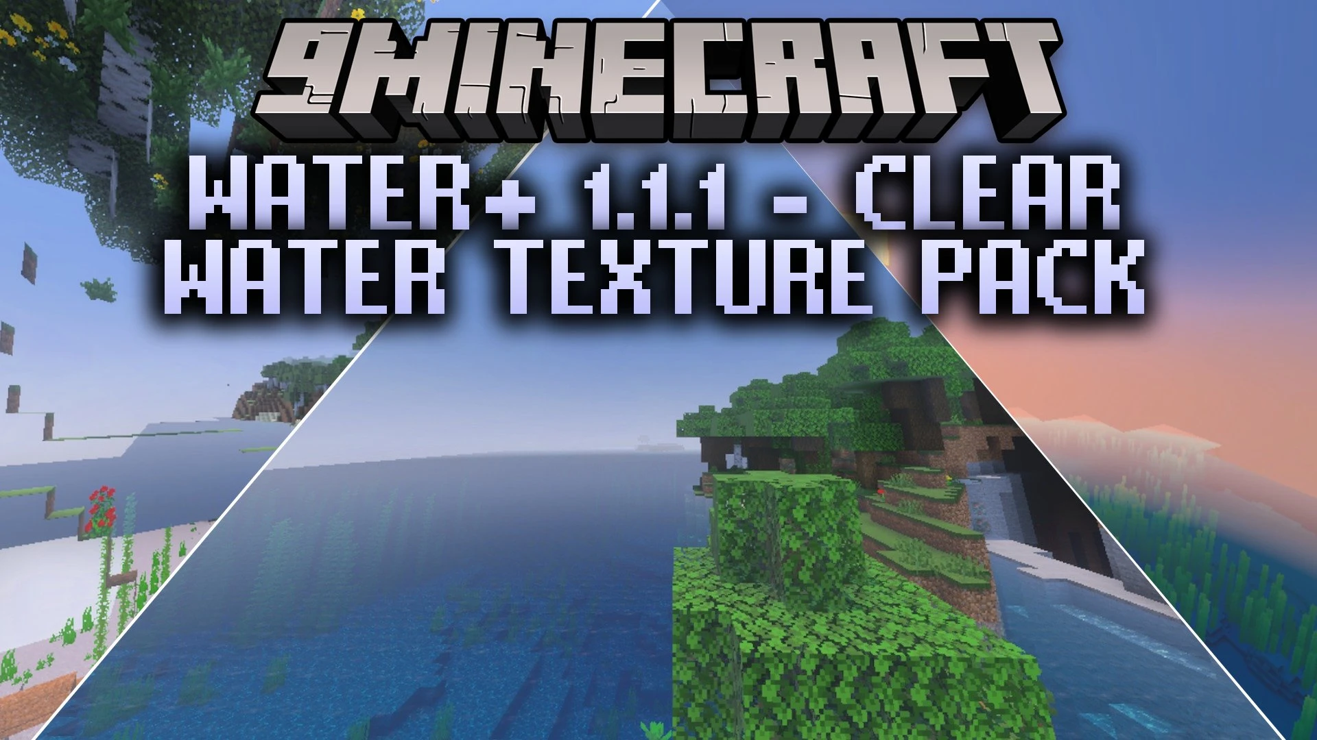Water+ 1.1.1 – Clear Water Texture Pack Shader (26.x) — screenshot 1