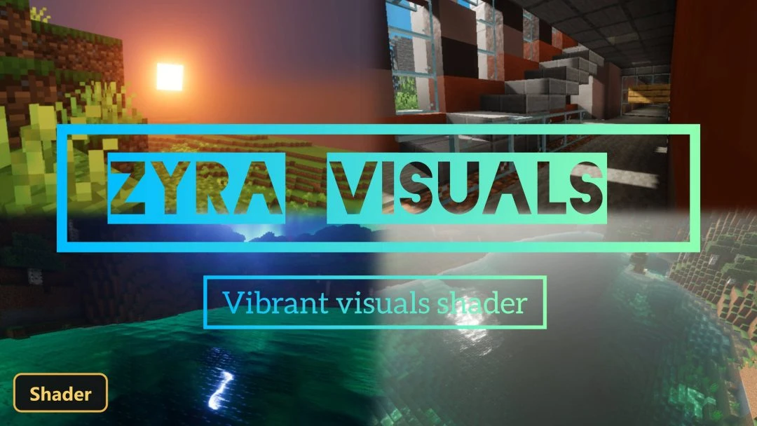 four split scenes: sunset, modern interior, glowing water, island village