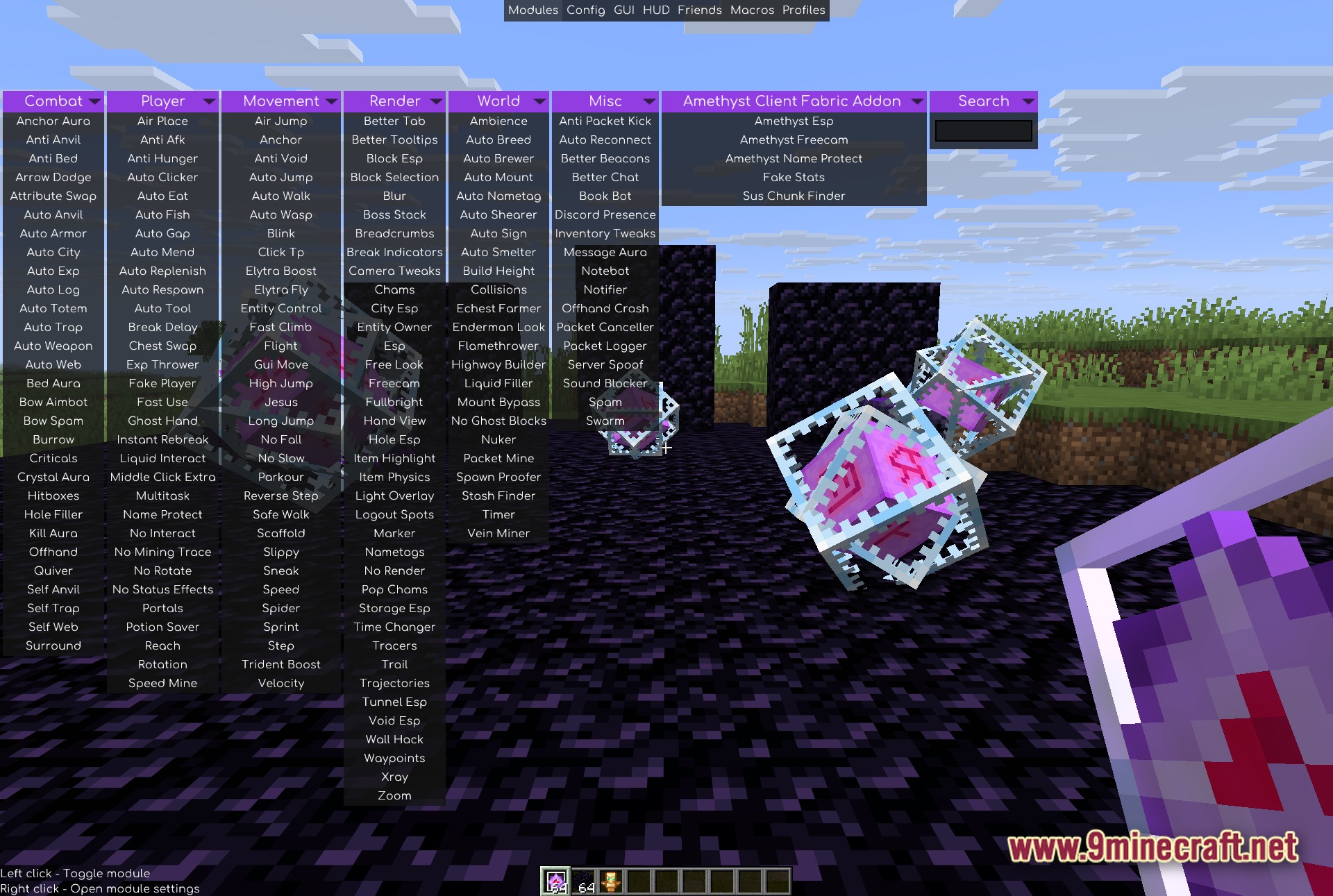 Amethyst Client Mod Screenshot 1