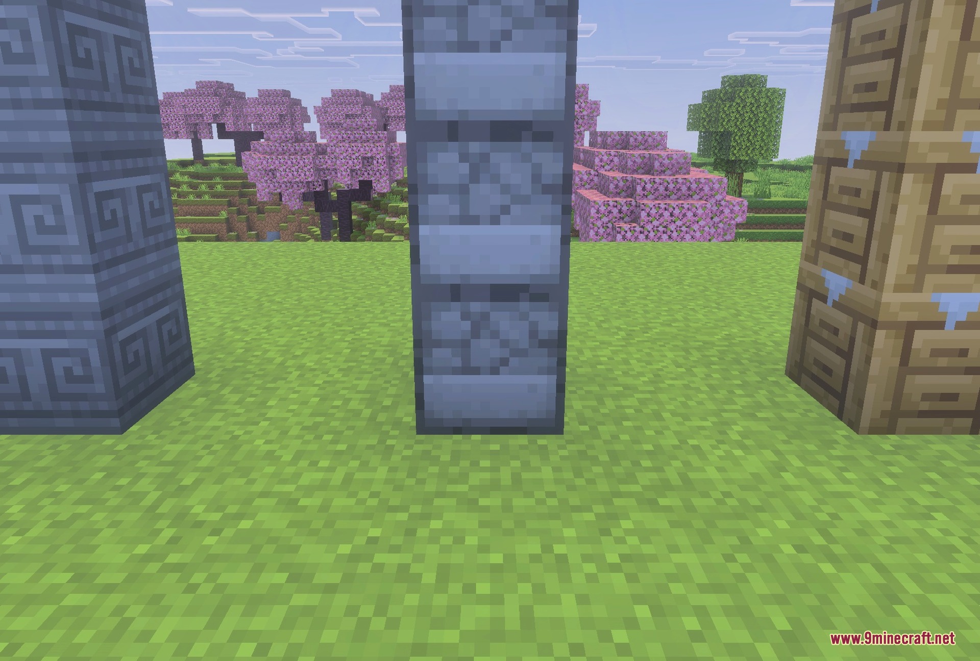 Chiselled stone and workstation blocks kept readable at a glance