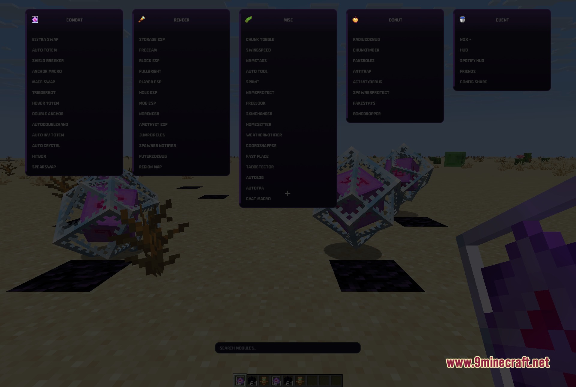 Nox Client Mod Screenshot 1 Nox Client Mod Screenshot 1
