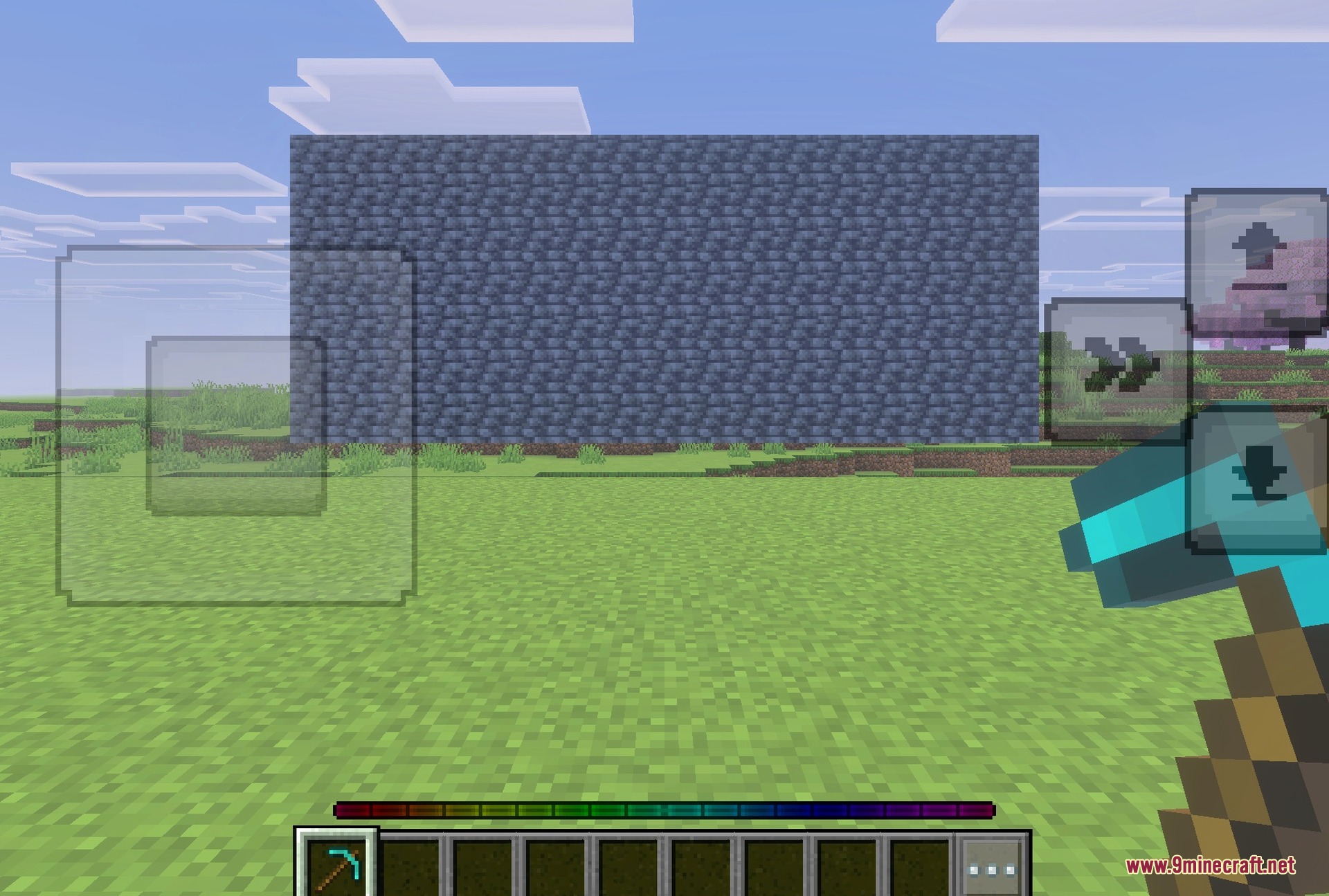 Levels banked while mining, shown on the animated gauge