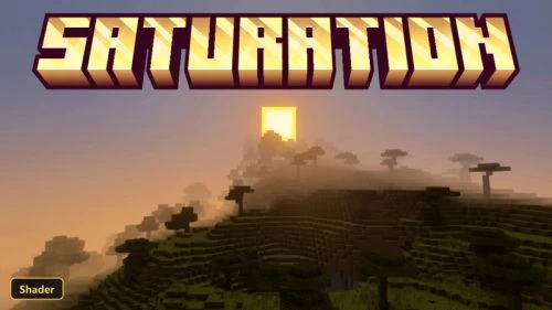 sunrise over a savanna biome with misty hills and trees
