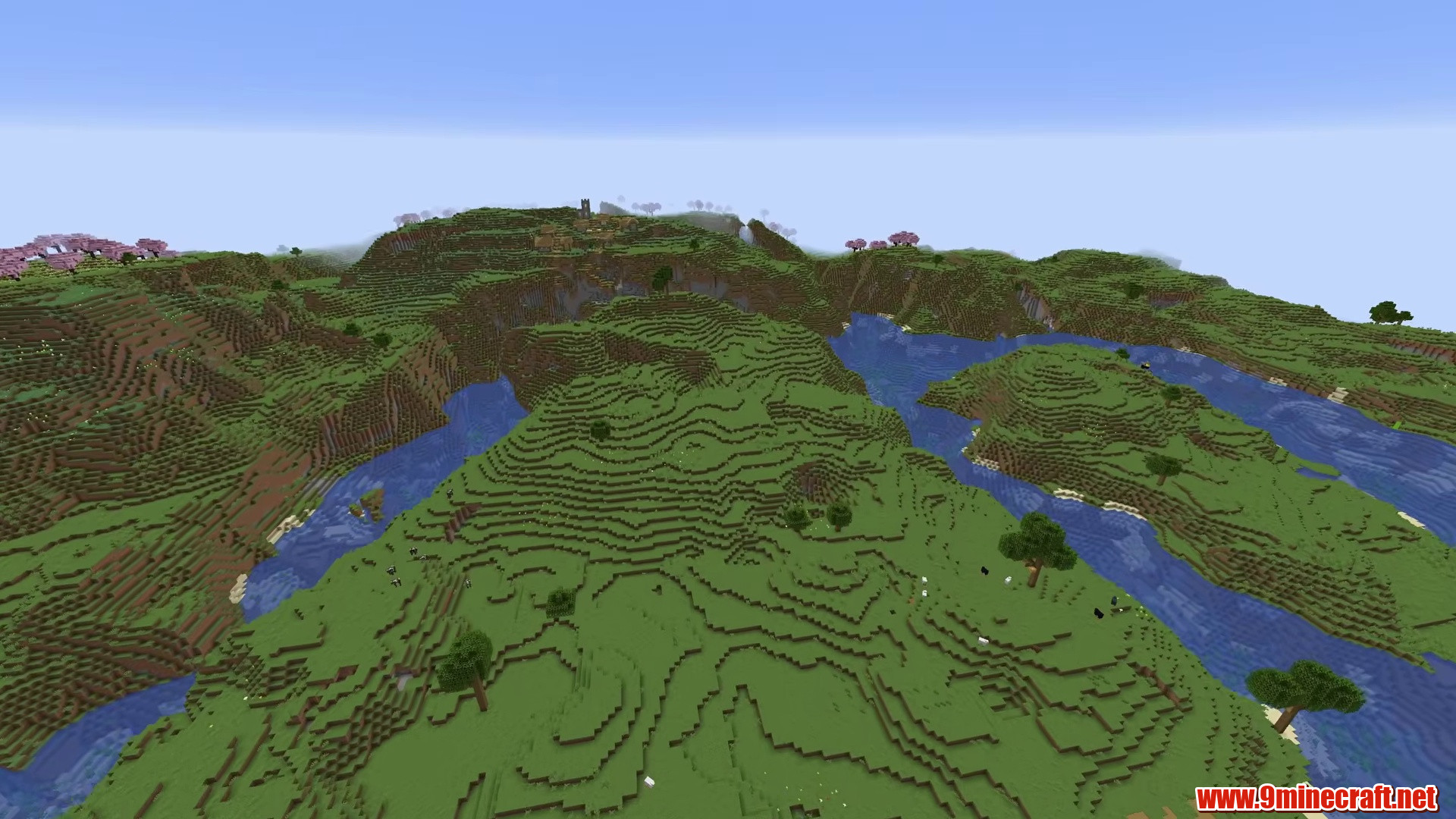 Peninsula Village & River Meanders - Minecraft seed -2160750861588798505