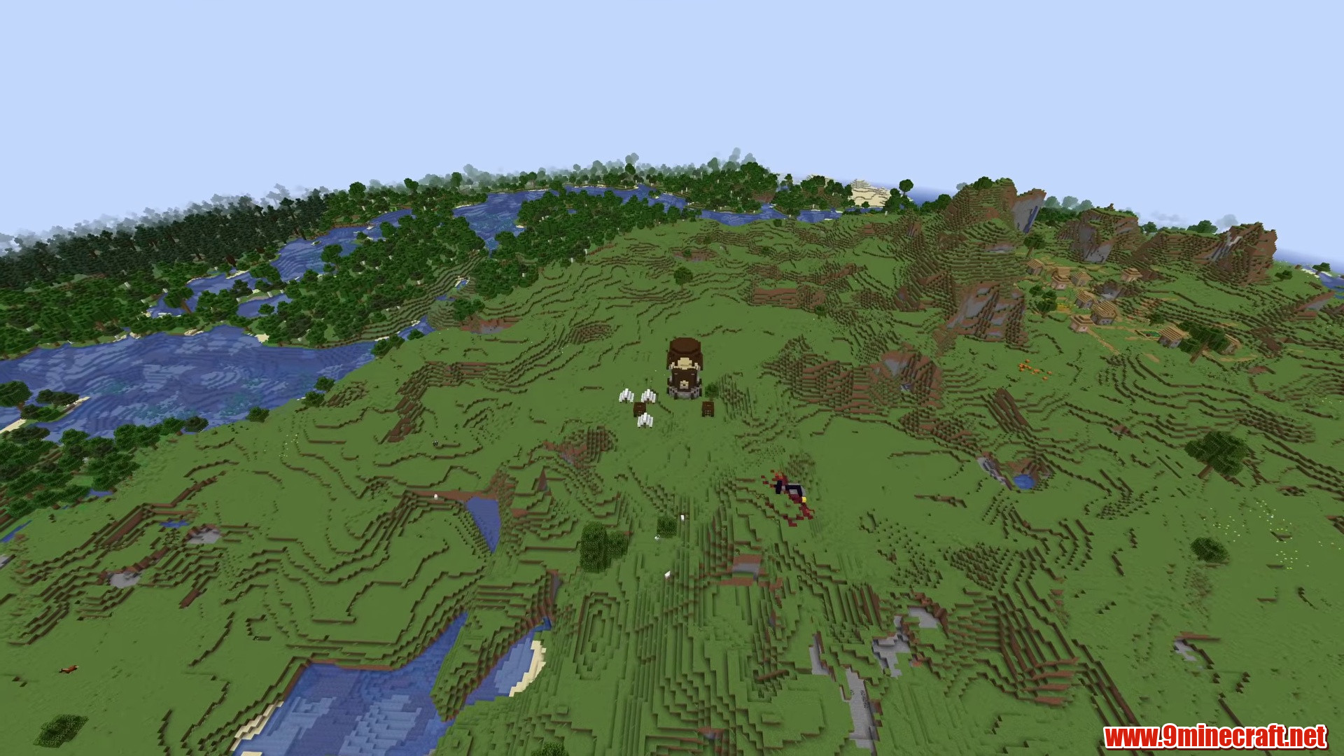 Double Plains Village Hub - Minecraft seed -6192780730502586906