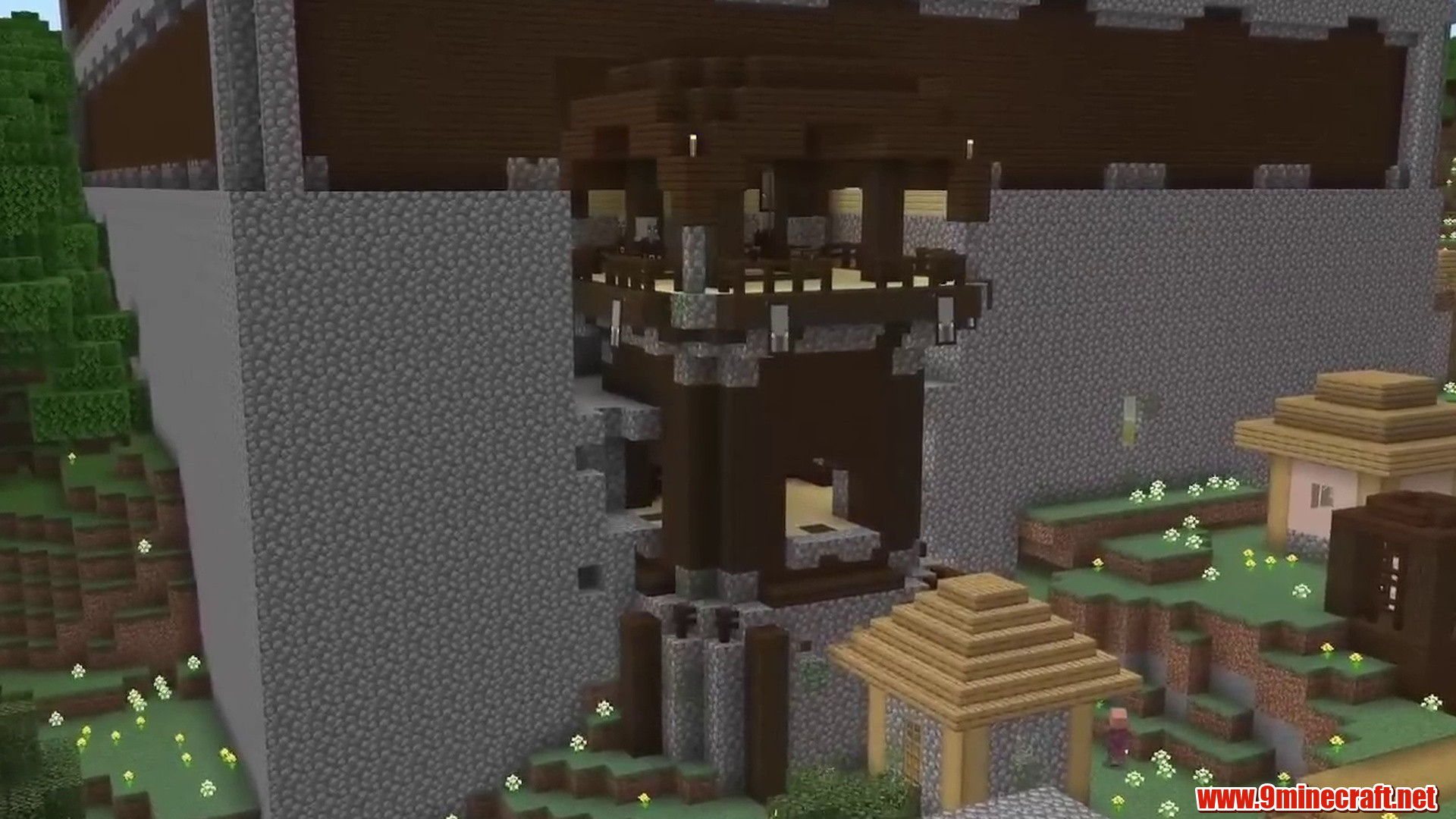 Pillager Outpost Embedded in Woodland Mansion Wall Seed - Minecraft 26.2