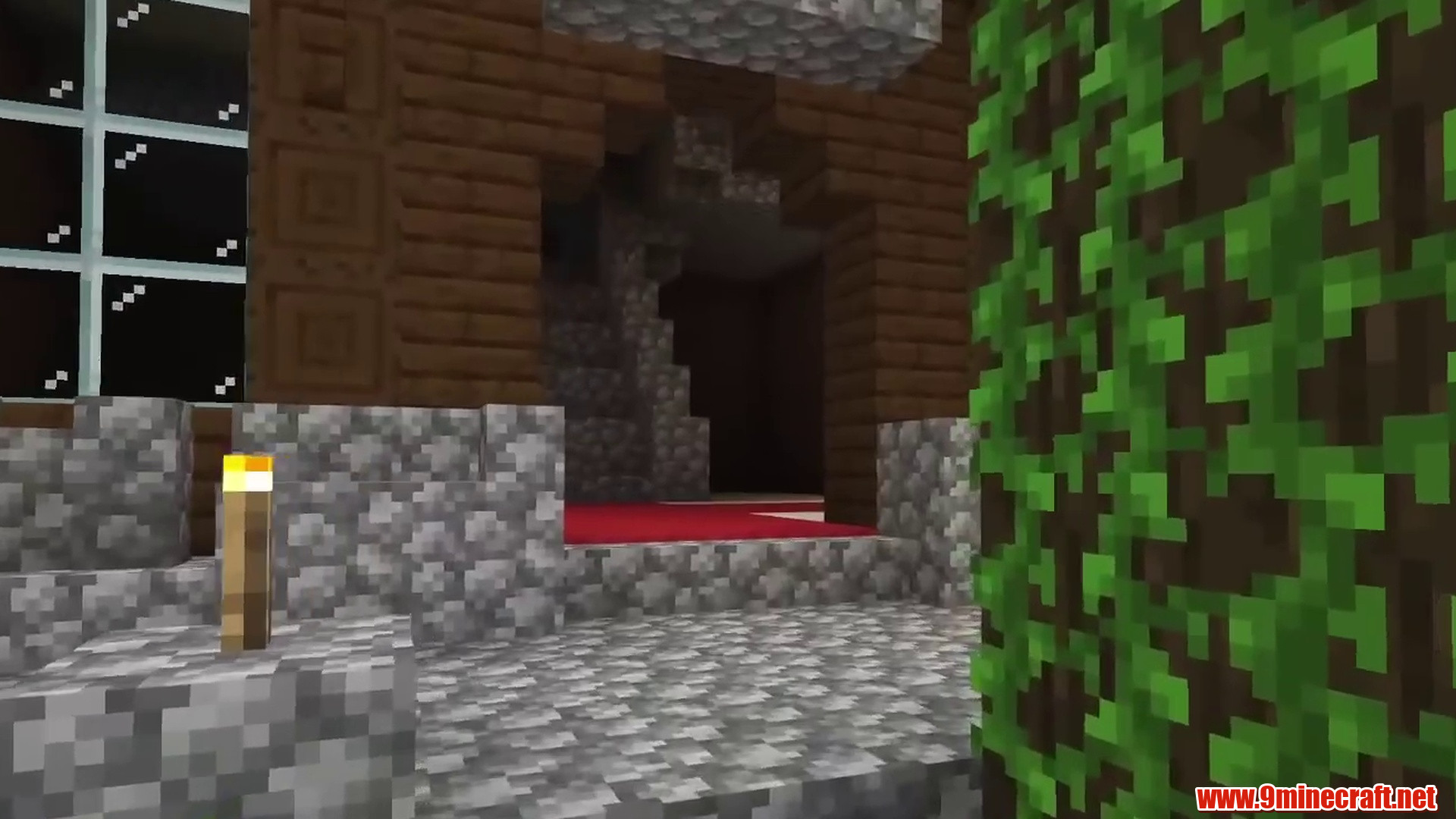 Giant Jungle Tree Sprouting Through Mansion Courtyard Seed - Minecraft 26.2