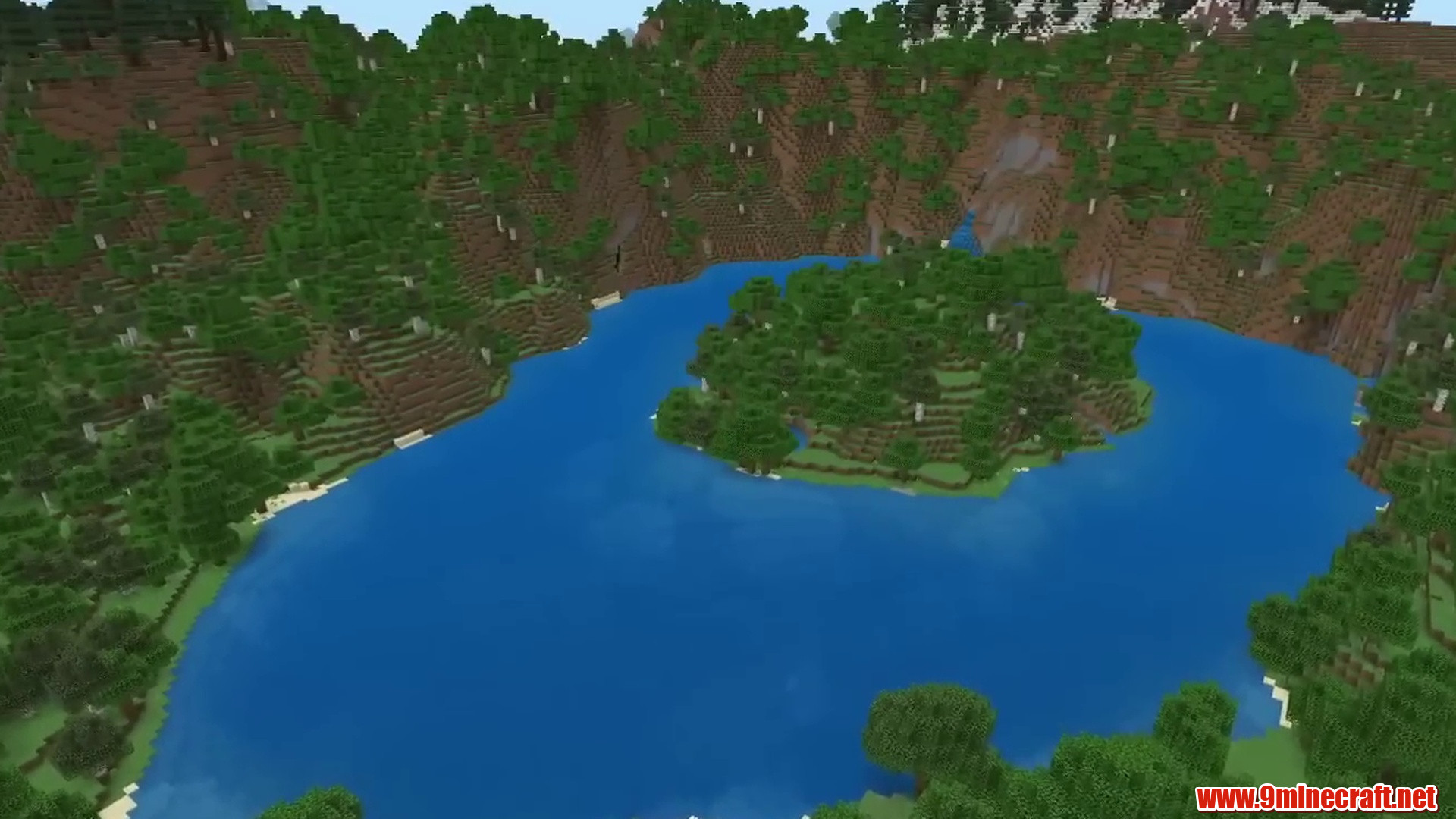 Perfect Circular Caldera Lake and Jungle Center Island Seed - Minecraft 26.2
