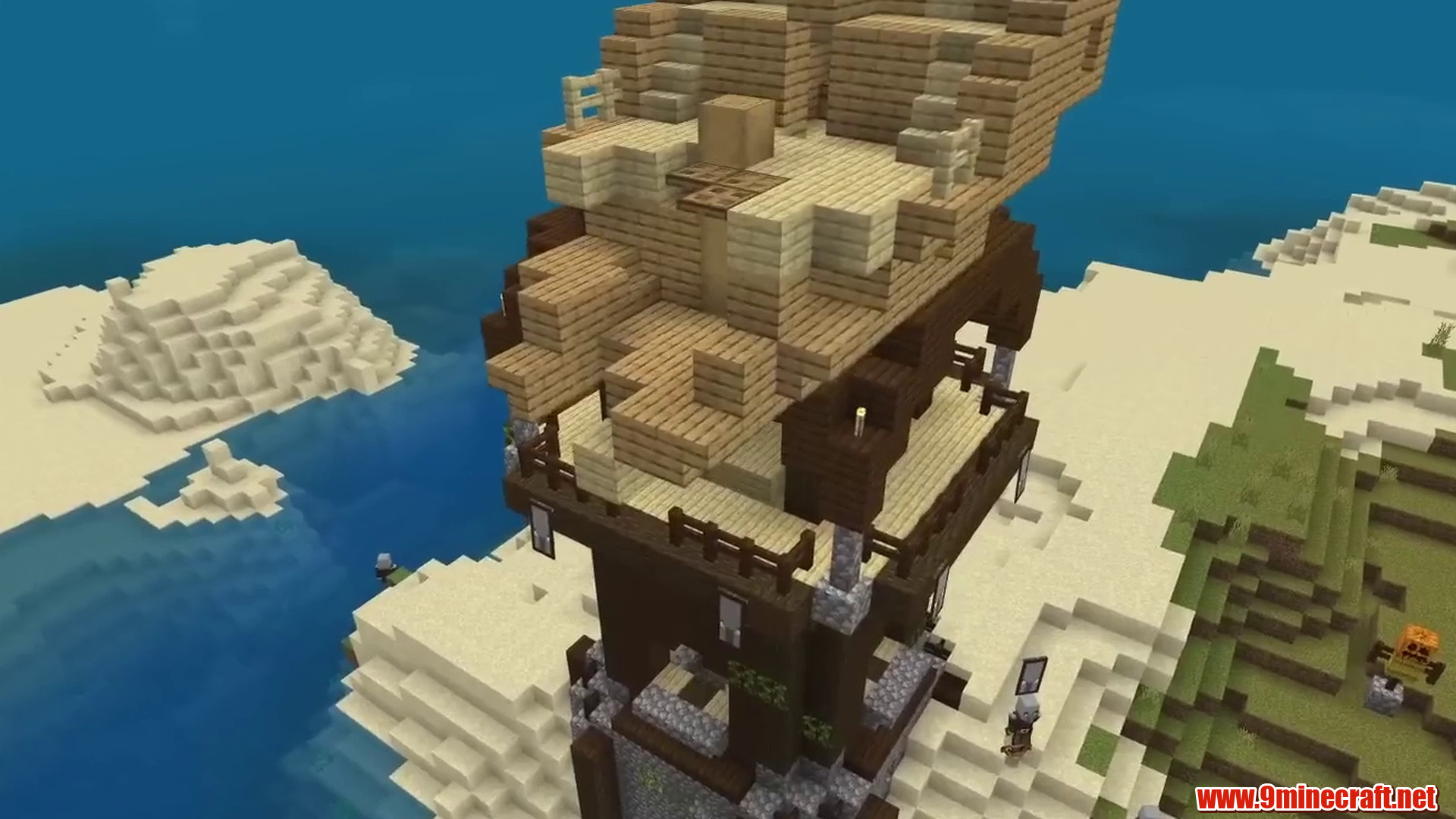 Ocean Island Pillager Outpost and Beach Oasis Seed - Minecraft 26.2