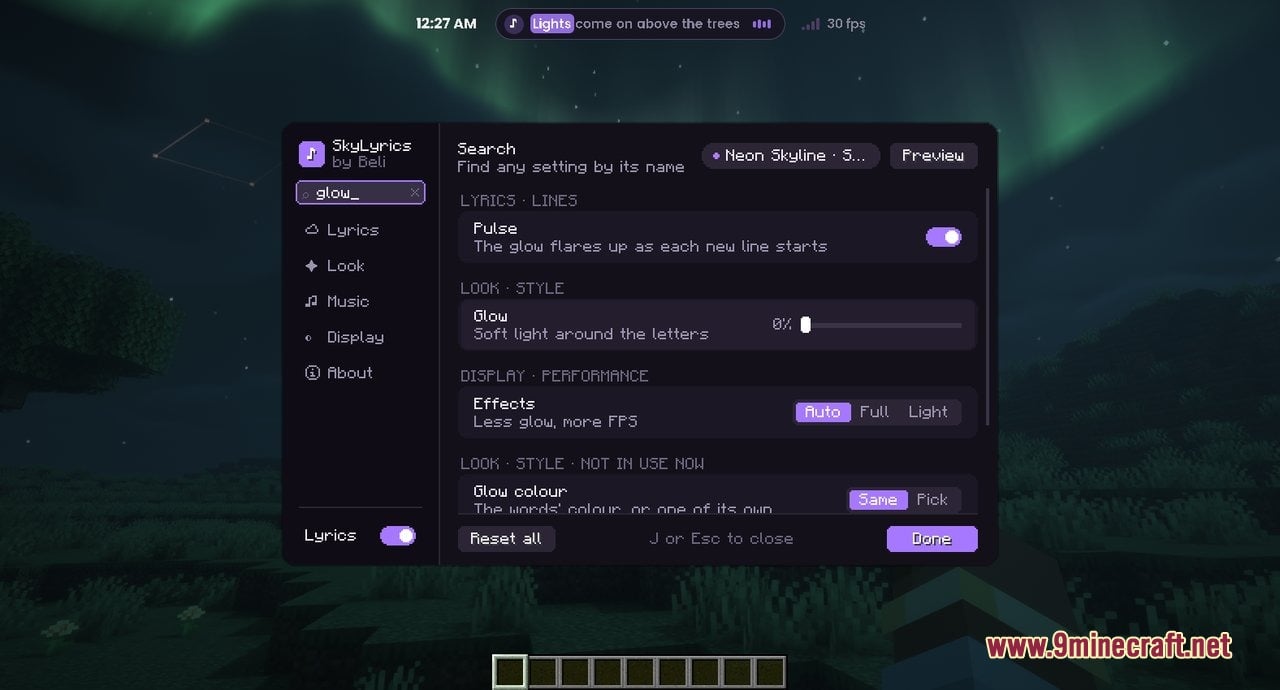 Beli's SkyLyrics Mod Screenshot 4 Beli's SkyLyrics Mod Screenshot 4