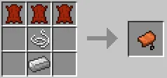 Crafting recipe for a saddle