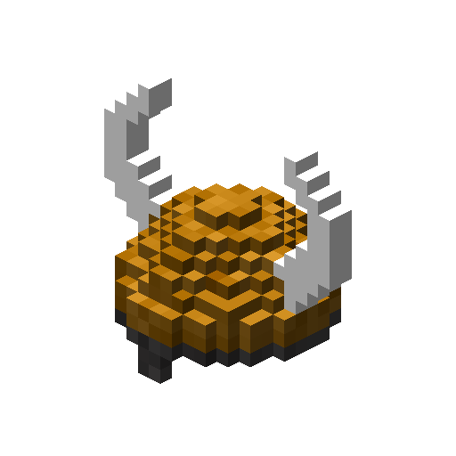 Viking helmet with horns, Minecraft style