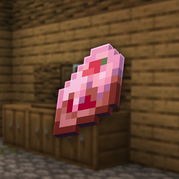Raw porkchop item in Minecraft