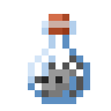 Minecraft pixel art potion with gray liquid