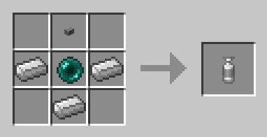 Crafting recipe for a small bottle