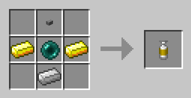 Crafting recipe for a potion item