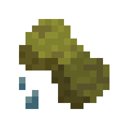Minecraft mod item: green mossy rock