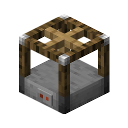 Minecraft mod block with wooden frame