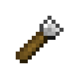 Minecraft stone axe with wooden handle