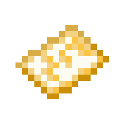 A small pile of golden dust.