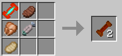 Crafting table recipe for the Breeding Bone