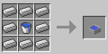 Crafting table recipe for the Dog Bath